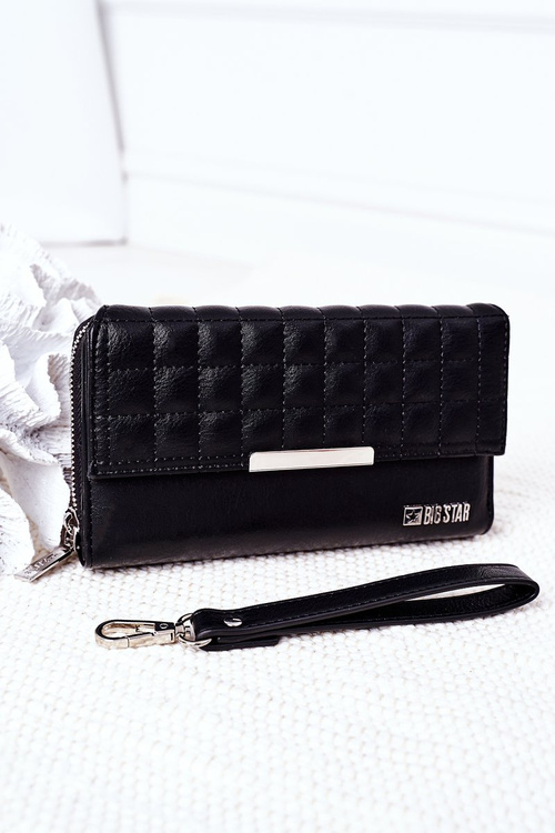 Duży Portfel Z Uchwytem Big Star HH674027 Czarny