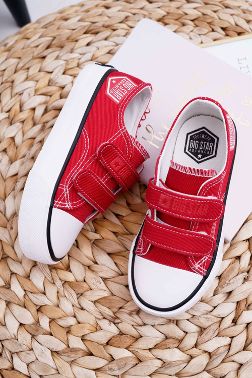 Dziecięce Trampki Na Rzepy Big Star FF374063 Czerwone