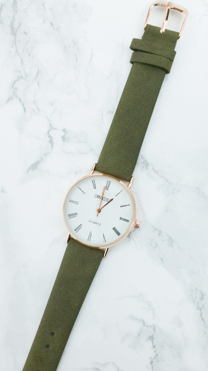 Damski Zegarek Ernest Feel Oliwkowy