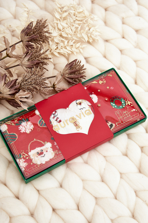 Damski Zestaw Świątecznych Skarpetek 3-Pak - Wzór 2