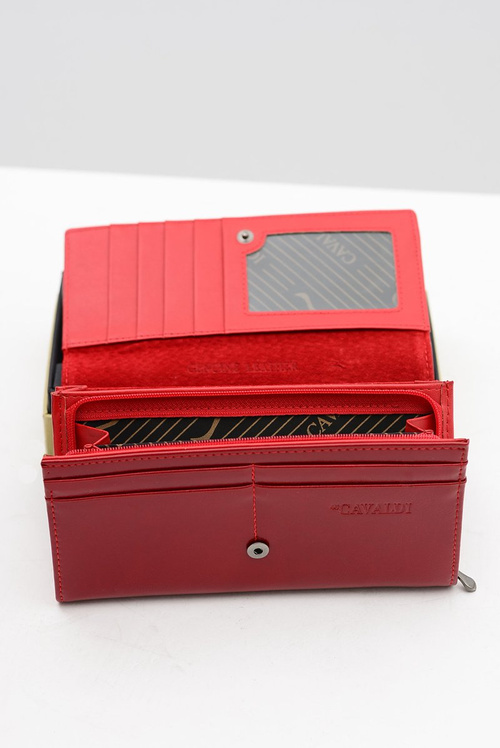 Duży Damski Czerwony Portfel