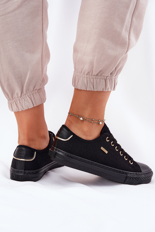 Materiałowe Trampki Damskie Big Star RR274765 Czarne