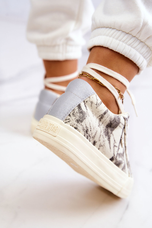 Sneakersy Buty Sportowe Big Star JJ274541 Jasnobeżowe