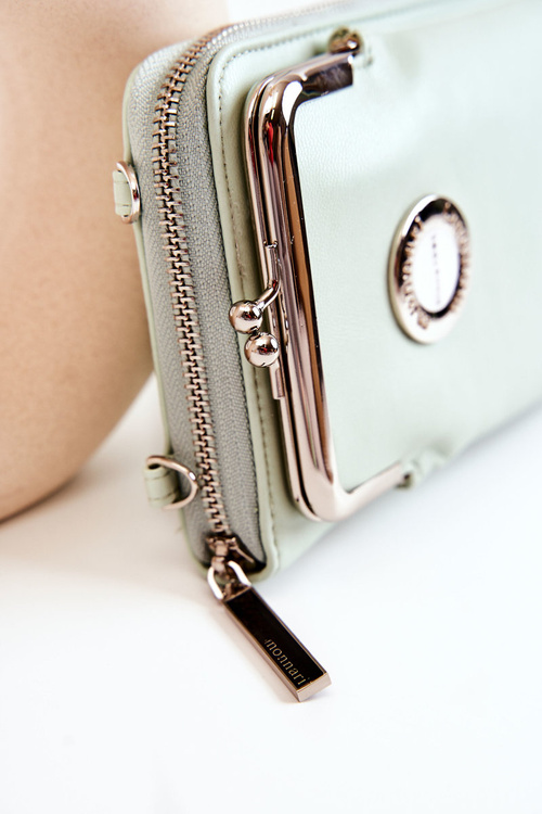 Elegancka Torebka Portfel 2w1 Monnari ETUA050-008 Miętowa