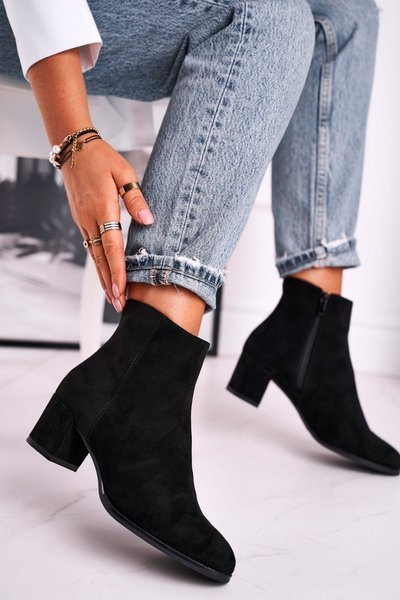 Botki Damskie Sergio Leone Czarne BT528