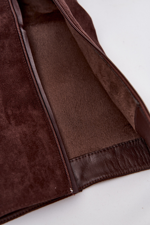 Ocieplane Kozaki Damskie Z Klamrami Czekoladowe Umbria