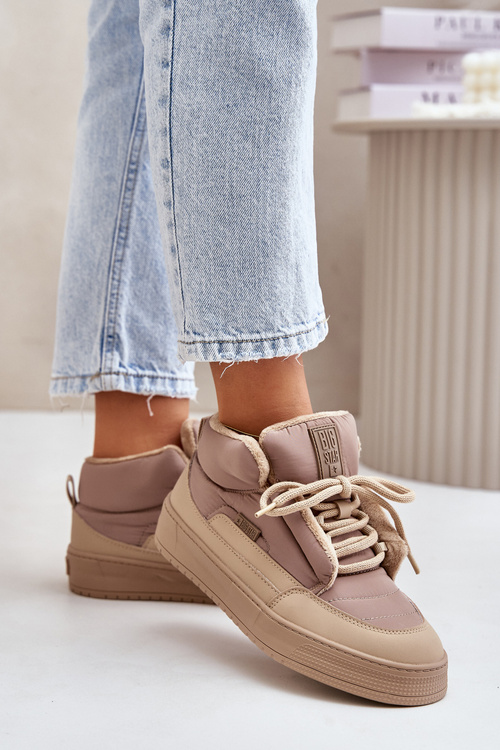 Śniegowce Damskie Big Star OO274A532 Beżowe