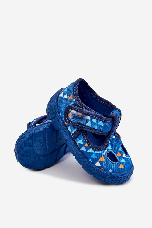 Buty Papcie Befado Trójkąty 533P023 Niebieskie
