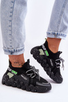 Wsuwane Modne Sneakersy Czarne Evolution