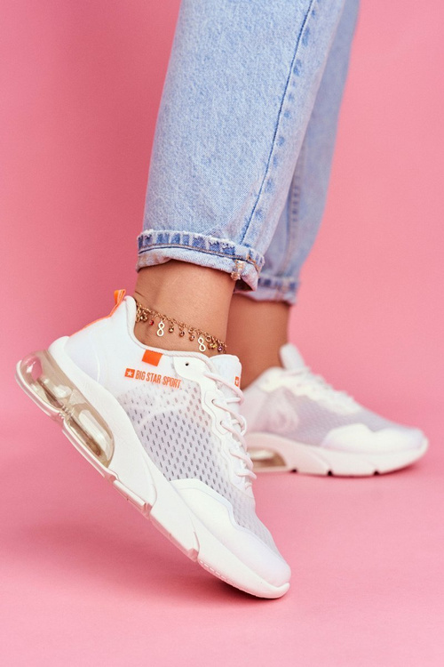 Damskie Sportowe Obuwie Sneakersy Big Star Białe FF274945