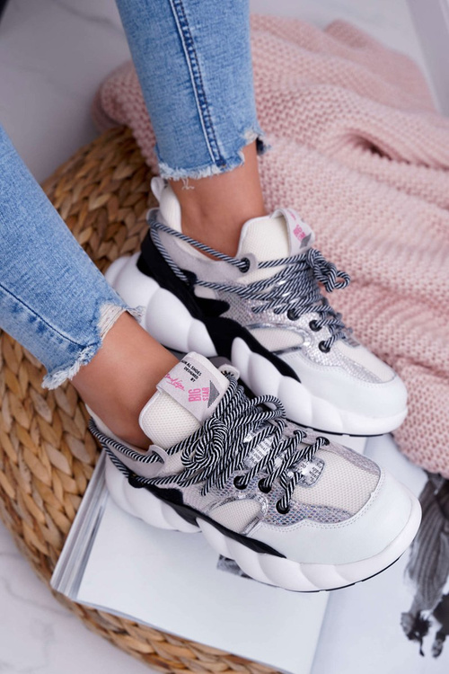 Damskie Sportowe Obuwie Big Star by Daniel Lopez Białe FF274A546