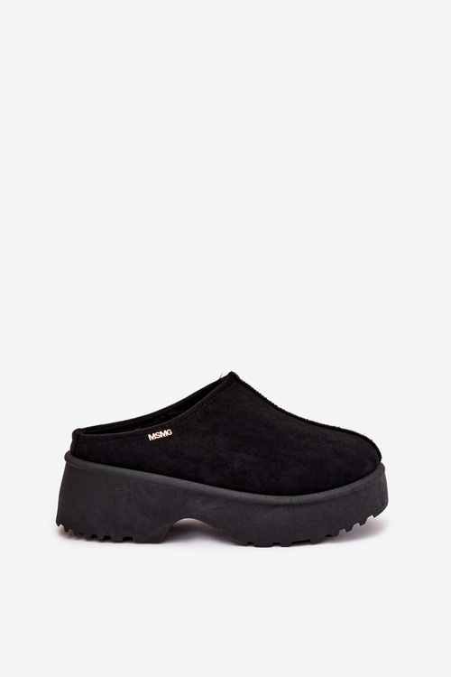 Śniegowce Damskie Niskie Na Platformie Czarne Yrenna