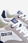 Męskie Buty Sportowe Memory Foam System Big Star LL174160 Biało-Szare