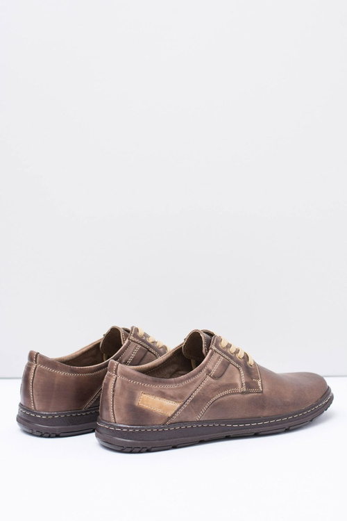Brązowe Męskie Półbuty Casual Manifesto