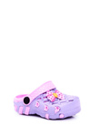 Klapki Dziecięce Piankowe Kroksy Fioletowe Kokardka