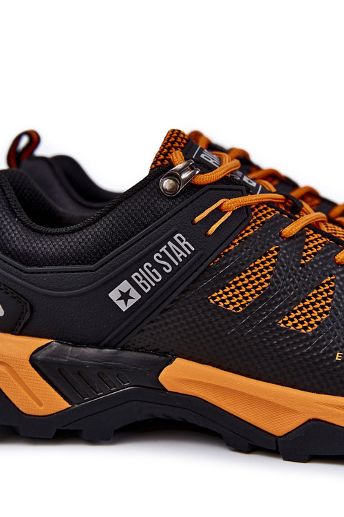 Męskie Buty Sportowe Trapery Memory Foam Big Star KK174107 Pomarańczowe