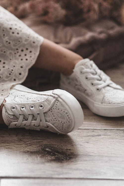 Trampki Ażurowe Big Star JJ374134 Białe