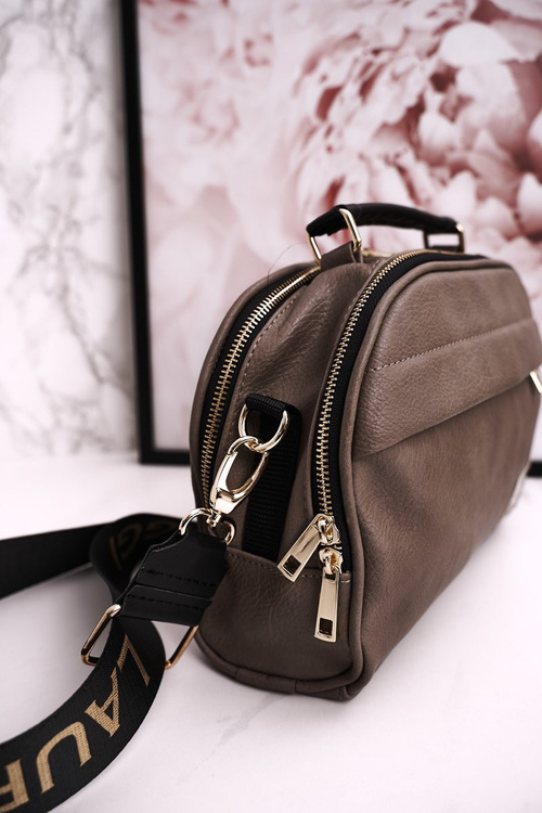 Torebka Listonoszka Kuferek LAURA BIAGGI Beżowa