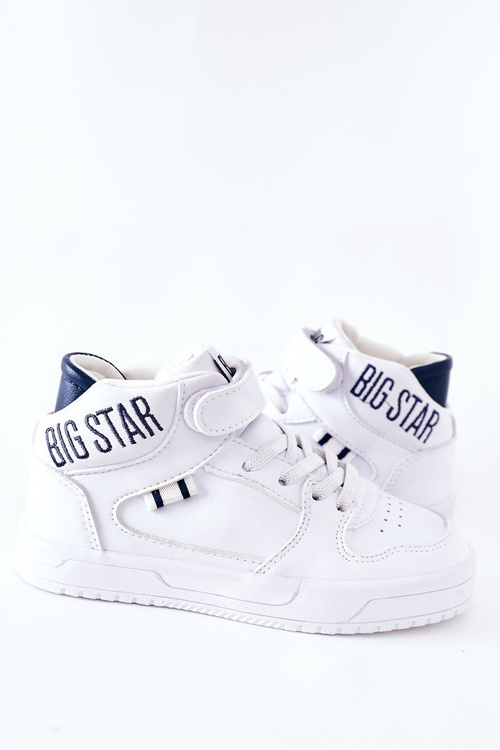 Dziecięce Sportowe Buty BIG STAR II374034 Biało-Granatowe