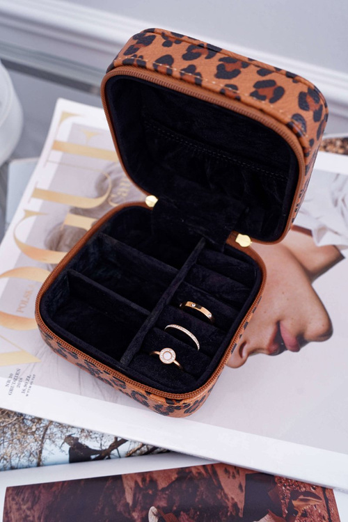 Mały Kuferek Szkatułka Na Biżuterię NOBO Panterka NBOX-I08-C017