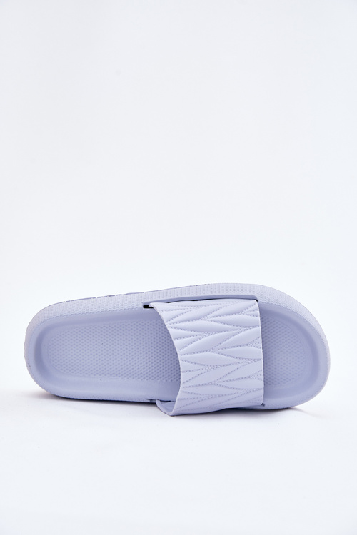 Klapki Damskie Piankowe Na Platformie Niebieskie Vanesha