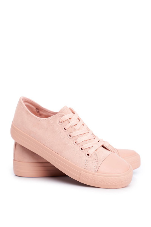 Damskie Trampki Zamszowe Różowe El Paso