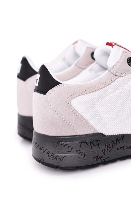 Męskie Sportowe Buty Memory Foam Big Star FF174208 Biało-Szare