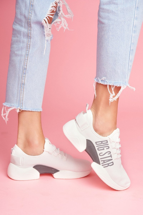 Damskie Sportowe Obuwie Big Star Białe FF274282