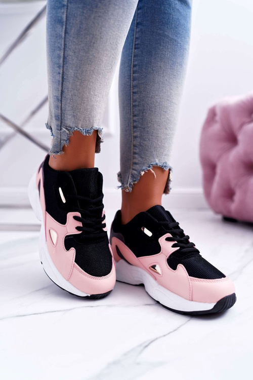 Sportowe Damskie Buty Różowe Szantal