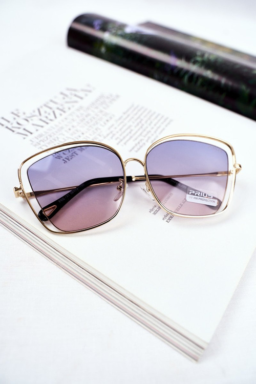 Okulary Przeciwsłoneczne Prius PRE-31 Róż Granat Gradient