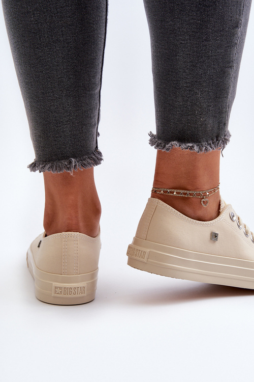 Klasyczne Trampki Damskie Big Star NN274286 Beżowe