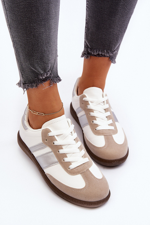 Damskie Niskie Buty Sportowe Sneakersy Białe Cafala