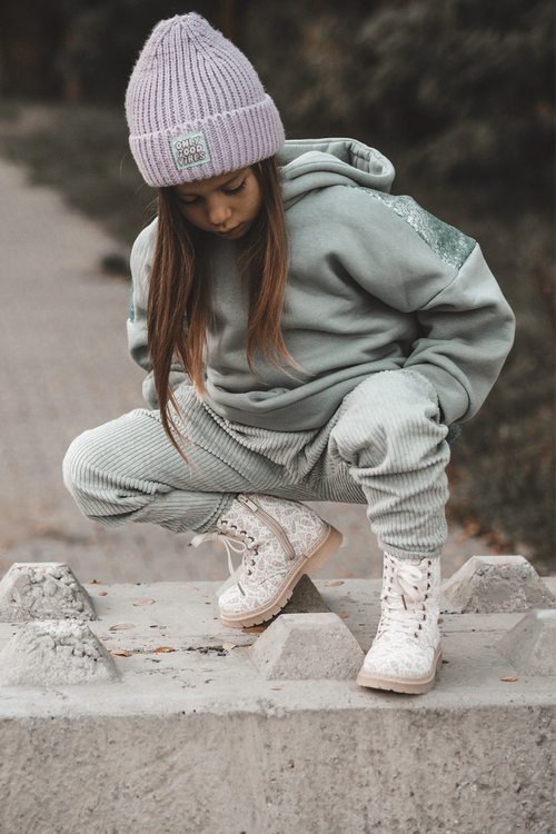 Ocieplane Botki Dziecięce Na Suwak Beżowe Dolida