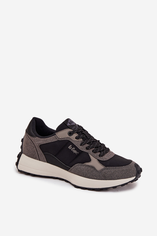Buty Sportowe Sneakersy Męskie Lee Cooper LCJ-25-03-3795 Szaro-Czarne