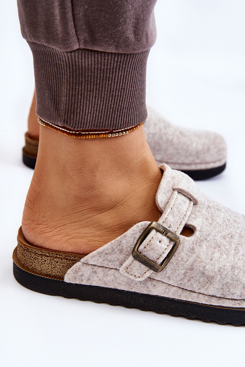 Damskie Papcie Klapki Profilaktyczne Inblu DJ-07-002 Beżowe