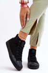 Damskie Wysokie Trampki Materiałowe Big Star LL274444 Czarne