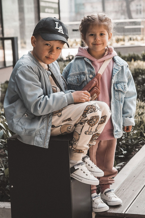 Dziecięce Niskie Trampki BIG STAR JJ374070 Białe