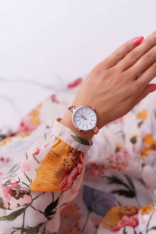 Damski Zegarek Michael John Różowe Złoto Anabe