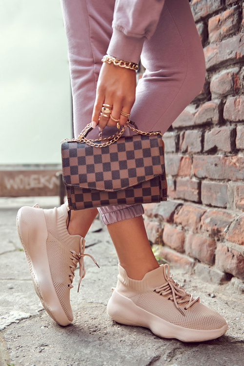 Wsuwane Buty Sportowe Damskie Beżowe Dalmiro