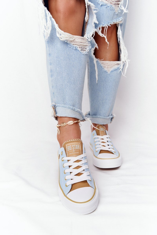 Klasyczne Damskie Trampki BIG STAR HH274457 Niebieskie