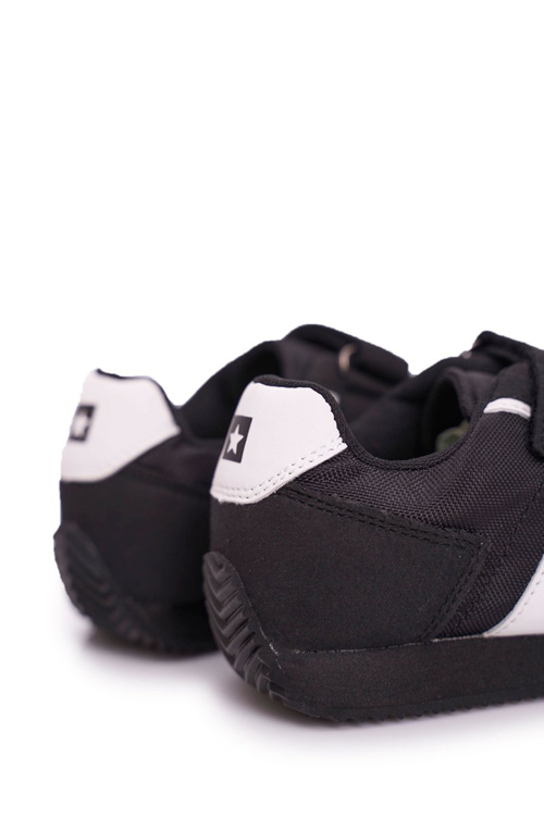 Sportowe Buty Dziecięce Big Star Na Rzepy Czarne FF374134