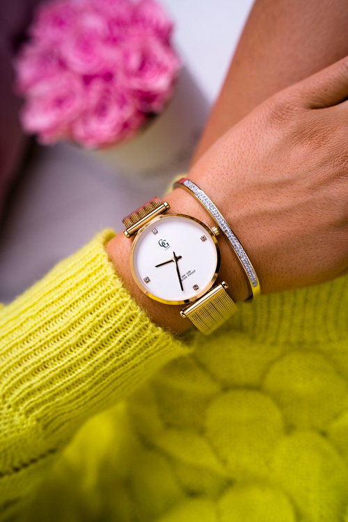 Damski Zegarek GG Luxe Szeroka Bransoleta Złoty Vivena