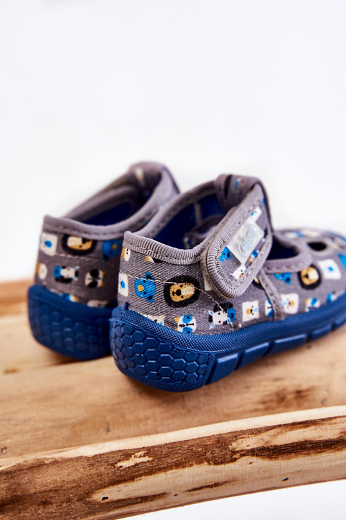 Buty Papcie Befado Zwierzątka 533P020 Szare