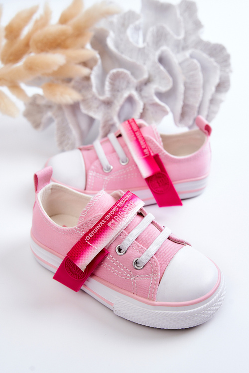 Dziecięce Niskie Trampki BIG STAR JJ374078 Różowe