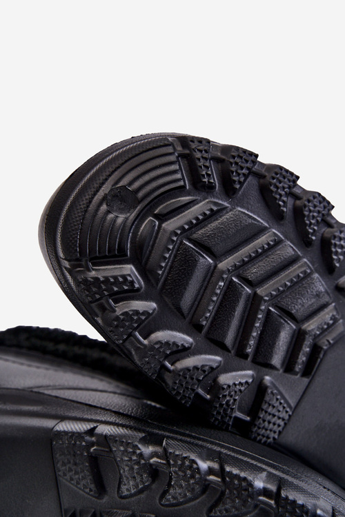 Męskie Ocieplane Piankowe Kalosze Czarne Tanyo