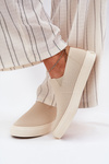 Trampki Damskie Slip-On Big Star RR274721 Beżowe