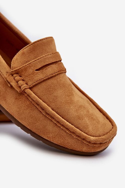 Męskie Zamszowe Mokasyny Camel Wesley