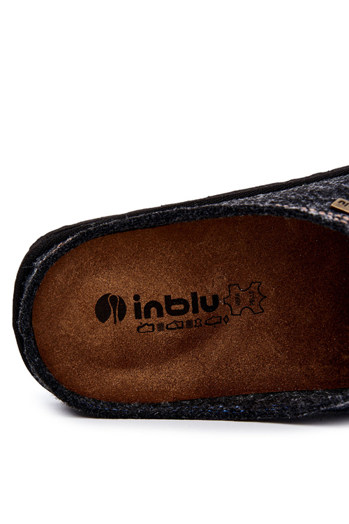 Męskie Profilaktyczne Papcie Klapki Inblu SI000020 Szare