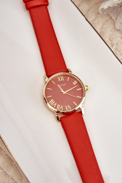 Damski Koralowy Zegarek Ernest E97316