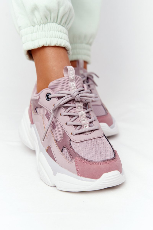 Damskie Sportowe Buty Memory Foam Big Star HH274258 Fioletowe